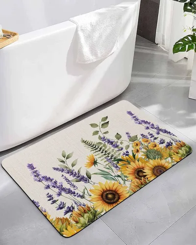 Vista 8 de Christmas Bath Mat for Tub,Non Slip Bathroom Floor Runner Rug Quick Dry & Absorbent Diatomaceous Earth Shower Sink Kitchen Living Room Washable