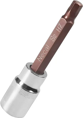 Vista 49 de Utoolmart 1/2" Drive x 0.551 in largo Hex Bit Socket, métrico, S2 y Cr-V acero 1pcs