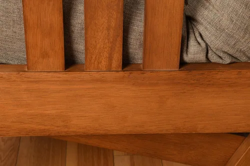 Vista 51 de MFD Futón Montana, Verde, Tela Madera, Colchón de ante de turba