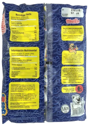 Vista 2 de Ricos Besos - Caramelo de tofee con sabor a chocolate, 100 unidades (peso neto 16.6 onzas)