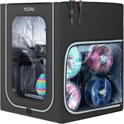 Vista 10 de Cubierta protectora de temperatura constante a prueba de fuego y polvo con iluminación LED para impresora 3D, tienda para Creality Ender 3 V3