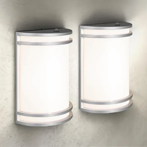 Vista 23 de ASD Lámpara LED de montaje en pared para exteriores e interiores de 10 pulgadas con sensor de movimiento, iluminación de pared negra, 15 W, 120-277