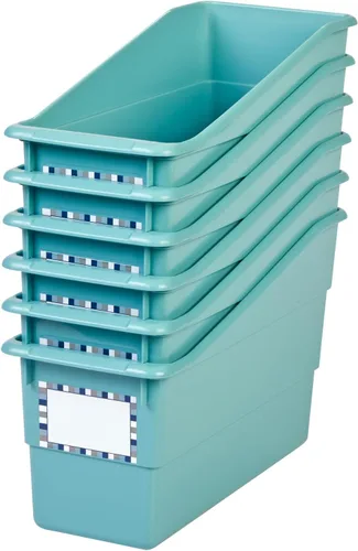 Vista 9 de Really Good Stuff Soportes duraderos para libros y carpetas, paquete de 6, color negro