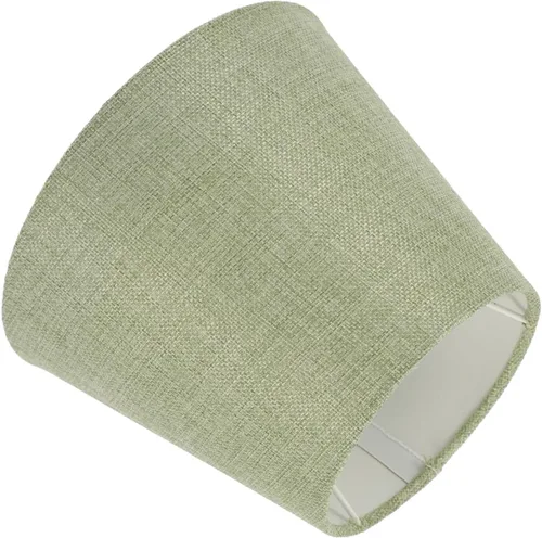 DOITOOL Pantalla de tela Lámpara colgante verde Lámpara colgante de ratán Lámpara de pie Cubierta de lámpara de mesa Lámpara de sombra Anillo de