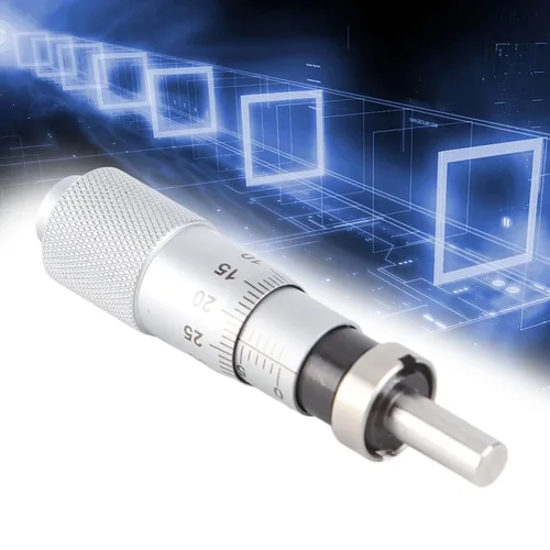 Vista 9 de Micrómetro de cabeza 0.000-0.512 in micrómetro interior para afinar varios instrumentos de precisión (cabeza plana con tuerca)