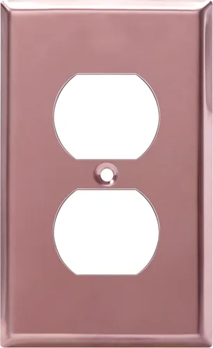 Vista 35 de ENERLITES Placa de pared de metal para receptáculo dúplex, acero inoxidable, tapa de tomacorriente, resistente a la corrosión, tamaño estándar