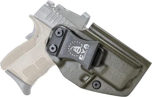 Vista 62 de CYA Supply Co. Funda para llevar armas dentro del cinturón, lista para ópticos (verde OD) IWB, para llevar armas ocultas, dentro de la cintura