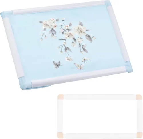 Vista 8 de PATIKIL Aros de bordado, marco universal de aro para bordar, reutilizable, cuadrado, rectangular, de plástico, para manualidades, costura