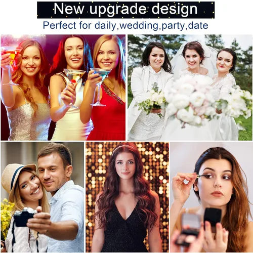 Vista 49 de Alcastar - Pestañas magnéticas con delineador de ojos, pestañas magnéticas ligeras, aspecto natural, reutilizables, de larga duración