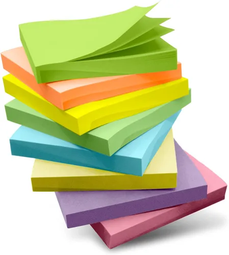 Qhou Notas adhesivas, 3 x 3 pulgadas, 8 blocs, notas adhesivas pastel, blocs de notas autoadhesivas, notas adhesivas, notas adhesivas estéticas,