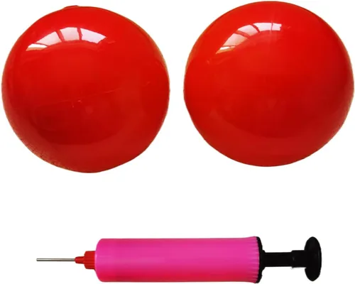 Vista 7 de Yoga Massage Ball Smooth Ball – 4 inches Adjustable Firmness Massage Roller Method Balls for Back, Neck & Floor Therapy – Gentle Deep Muscle Relief