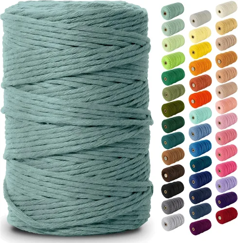 Vista 124 de Nook Theory Hilo de macramé de 3mm 109 yardas - Cuerda de macramé suave de 4mm, 5mm perfecta para nudos - Suministros de macramé para colgadores