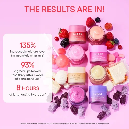 Vista 8 de LANEIGE - Mascarilla nocturna para labios: Nutrir, hidratar, vitamina C, manteca de murumuru y manteca de karité, antioxidantes, labios escamosos