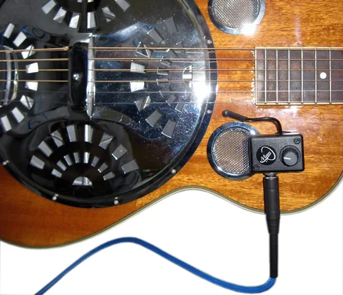 Vista 3 de Pastilla de guitarra resonadora con microcuello de cisne flexible de Myers Pickups