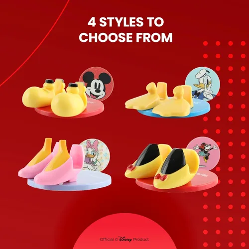 Vista 6 de Disney Mickey Mouse and Friends Feet Soporte para Teléfono Celular con Calcomanía Adhesiva de Bonificación - Soporte para Teléfono Celular