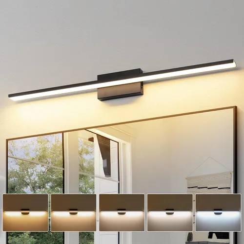 Vista 15 de JUSHENG Luces de Tocador Negras para Baño 5CCT Regulables Accesorios de Luces de Tocador para Baño Luz LED de Tocador Barra de Luz de Tocador 24