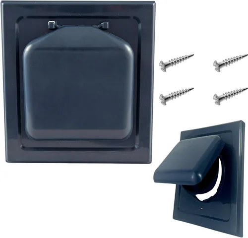 Vista 39 de NO-PEST VENT MetalGuard – Cubierta de ventilación exterior para secadora de doble puerta, 4 pulgadas, acero resistente con recubrimiento en polvo