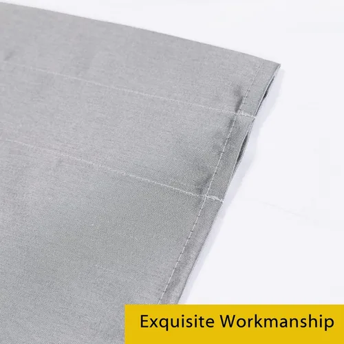 Vista 117 de Chyhomenyc Uptown - Cortinas negras de 24 pulgadas de largo, 2 paneles, cortinas cortas de seda sintética para oscurecer la habitación, cortinas