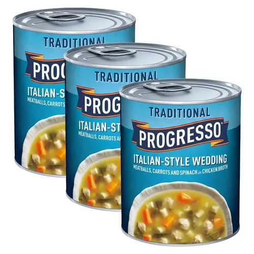 Vista 26 de Progresso Sopa cremosa tradicional de pollo y champiñones con cebada, 18.5 oz.