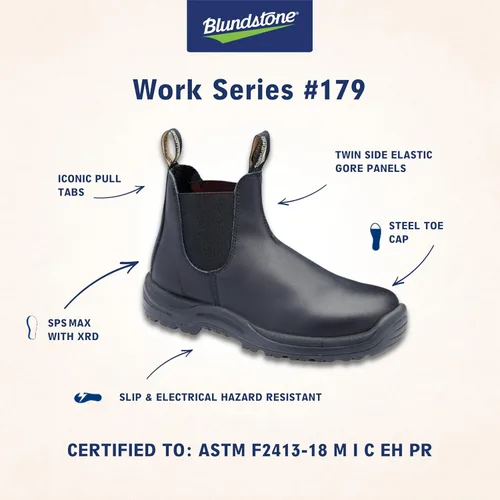 Vista 4 de Blundstone Botas de seguridad con punta de acero para hombre