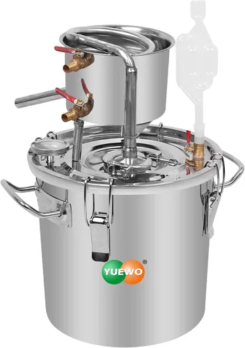 YUEWO DIY 8Gal 30L alcohol Moonshine etanol todavía licores de acero inoxidable caldera agua Destilador hogar vino kit de fabricación