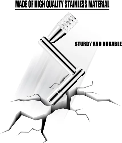 Vista 4 de Drum Keys - Juego de 3 llaves universales de afinación de tambor con tecla de velocidad de movimiento continuo