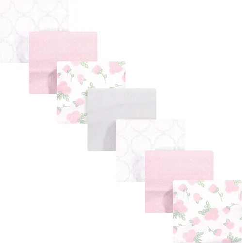 Vista 176 de Hudson Baby Unisex Baby Cotton Flannel Receiving Blankets Bundle, Bonjour, One Size (Pack of 2)