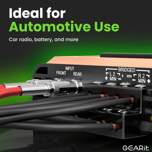 Vista 4 de GEARit Cable de calibre 16 (100 pies cada uno, negro/rojo/azul/amarillo) de aluminio revestido de cobre CCA – Cable de batería de alimentación