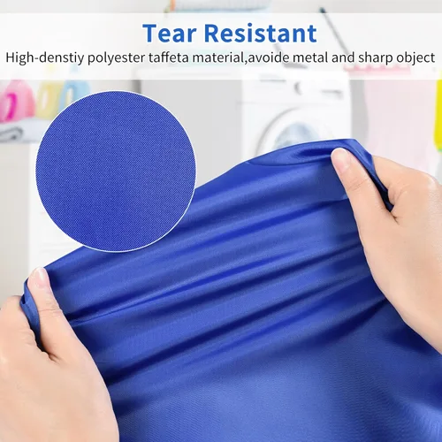 Vista 3 de OTraki 2 bolsas de lavandería de 24 x 32 pulgadas con cordón de viaje, bolsas de lavandería resistentes para ropa sucia, bolsa de forro lavable a