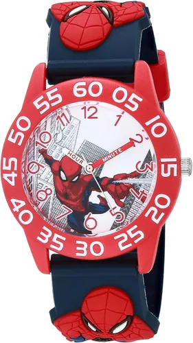 Marvel Spiderman Watch for Kids - Spiderman Watch Boys - Spider-Man Watches for Boys 4-6 - Toys - Kids - Marvel Toddler - Teen - Dark Blue Case -
