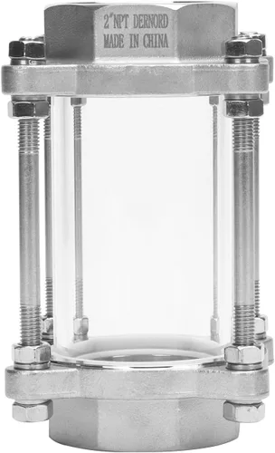 Vista 11 de DERNORD Vidrio de visión en línea con rosca hembra, vidrio de visión recta sanitaria SUS316 1-1/2" NPT hembra