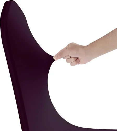 Vista 78 de SuperO Funda impermeable de elastano para silla, 12 unidades, fundas elásticas para sillas de comedor, fundas de poliéster para sillas de Negro
