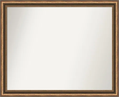 Vista 203 de Amanti Art Bronze Bathroom Mirror for Over Sink, 26x50 Custom Made Manhattan Bronze Narrow Rectangle Vanity Mirror, Oversize Traditional Wood Frame
