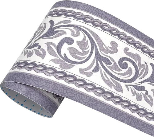 Vista 3 de Yifely Papel pintado de PVC a prueba de humedad Pelar y pegar Scroll Wall Bordes Pegatina Decoración para el hogar