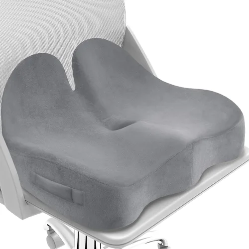 Vista 8 de CushZone Cojín de Asiento, Cojín de Asiento de Espuma Viscoelástica para Silla de Oficina para Sillas de Oficina/Automóvil/Viaje Largo/Silla