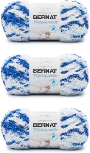 Vista 5 de Bernat Pipsqueak - Hilo para bebé, paquete de 3 unidades de 3.5 onzas (3.53 oz/3.5 onzas), poliéster, 5 voluminosos, 101 yardas, tejido/ganchillo