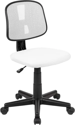 Vista 14 de Flash Furniture Flash Fundamentals - Silla giratoria de oficina con respaldo giratorio, silla de escritorio de malla ergonómica ajustable en altura