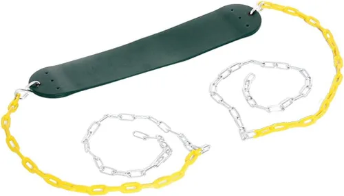 Vista 2 de Juego de asientos de columpio REEHUT; resistente con cadena de 66 pulgadas recubierta de plástico; juego de accesorios de reemplazo de asiento