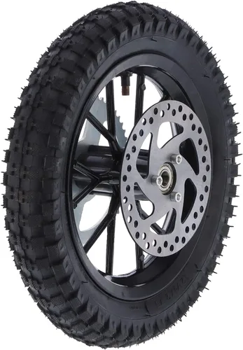 Vista 6 de Rueda trasera de mini bicicleta, neumático y llanta de suciedad de 2.5 x 10, rueda delantera de minicicleta, sillas de ruedas de asistente