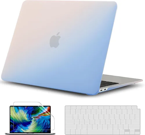 Vista 8 de GVTECH Funda para MacBook Air de 13 pulgadas (2010-2017) A1369 A1466 carcasa rígida de plástico, carcasa negra