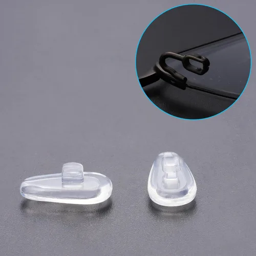Vista 3 de 10 pares de piezas de nariz de goma de silicona de repuesto compatibles con Oakley Socket 5.5 (5.0)/Contrail/Lizard/Limit Switch/Truss