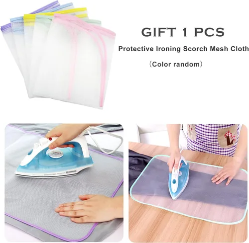 Vista 7 de Alfombrilla de planchado, gruesa (32 x 55 pulgadas), almohadilla de planchado de doble cara con almohadilla resistente al calor, alfombrilla