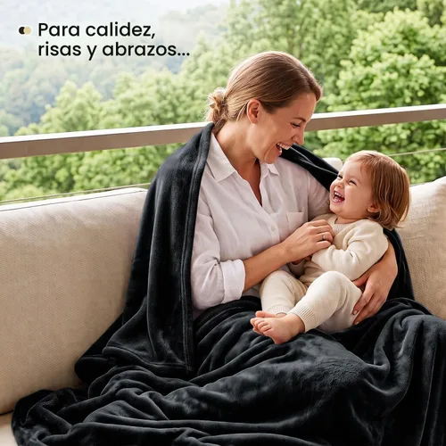 Vista 7 de Utopia Bedding Manta de forro polar negro, tamaño individual, ligera, mullida, suave, antiestática de microfibra (60 x 80 pulgadas)