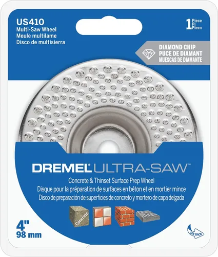 Vista 4 de Dremel Ultra-Saw US410-01 - Rueda de preparación de hormigón y superficie delgada de 4 pulgadas