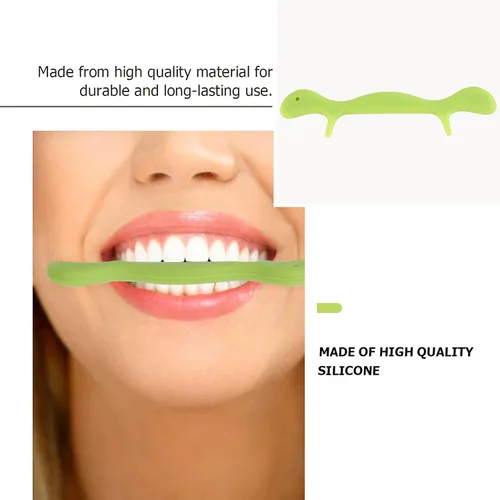 Vista 4 de EXCEART Corrector de sonrisa, entrenador de mandíbula, herramienta de ejercicio bucal para ejercicio muscular facial para mejora natural