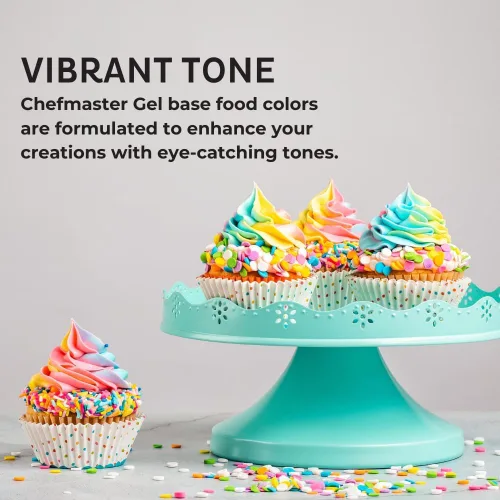 Vista 3 de Kitchen Krafts Chefmaster - Colorante en gel para alimentos, color rosa, 1 onza