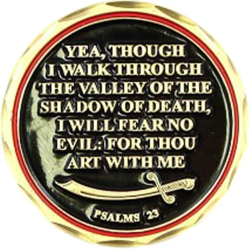 Vista 2 de NUEVA moneda de desafío "Fear No Evil