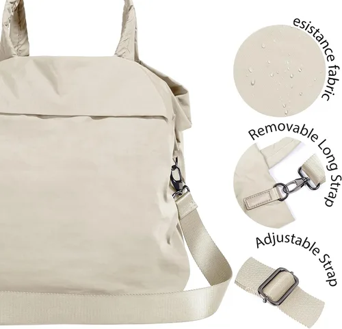 Vista 5 de ODODOS Bolsas Hobo Multi 2.0 de 19L con 2 correas para mujer, bolsos de mano, bolsos cruzados