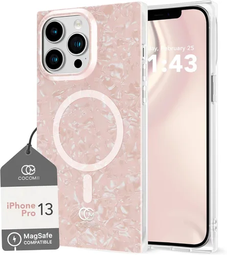 Vista 56 de Cocomii - Funda rectangular compatible con iPhone 13 Pro - Compatible con MagSafe, patrón de carey, estampado animal, brillante, magnética