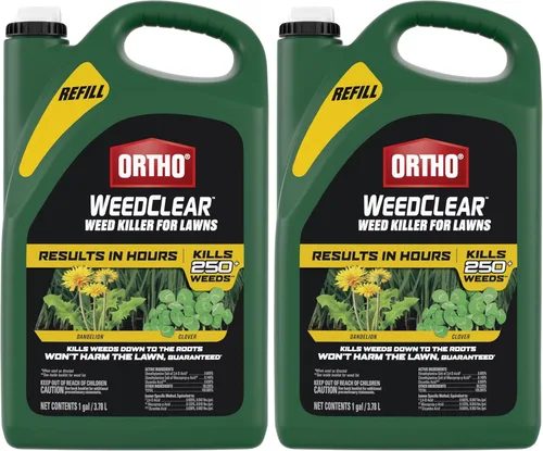 Vista 14 de Ortho WeedClear herbicida para césped con Comfort Wand, mata más de 250 malas hierbas incluyendo diente de león y trébol, 1 galón.
